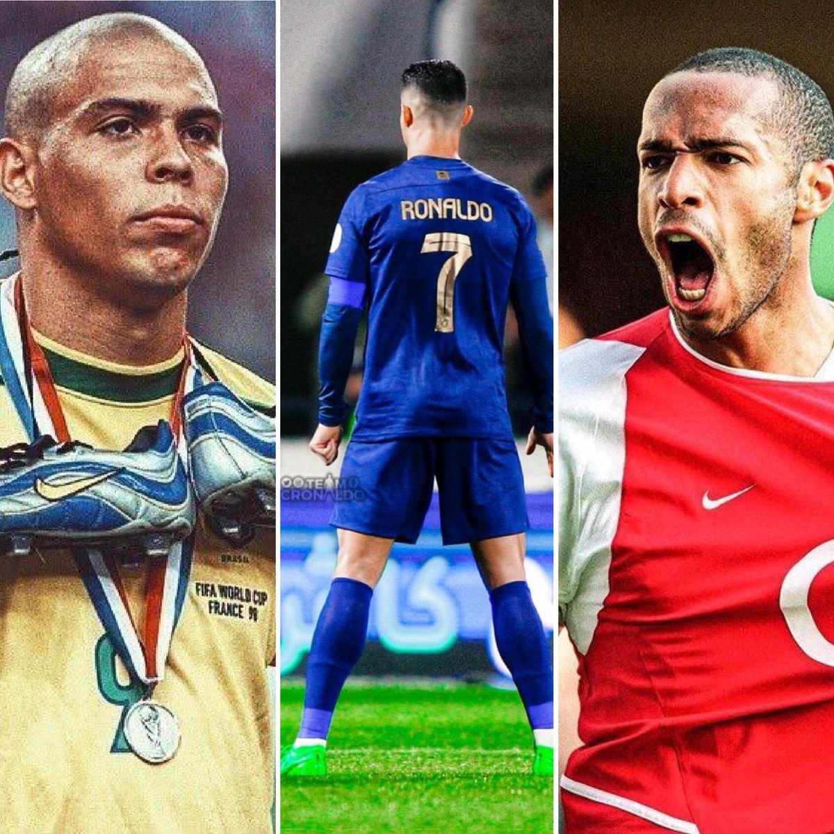 UTDTrey's tweet photo. Career goals:

Thierry Henry - 413 goals.
Ronaldo Nazario - 414 goals.

Cristiano Ronaldo after 30: 421 goals. https://t.co/V5J4lzvqpW