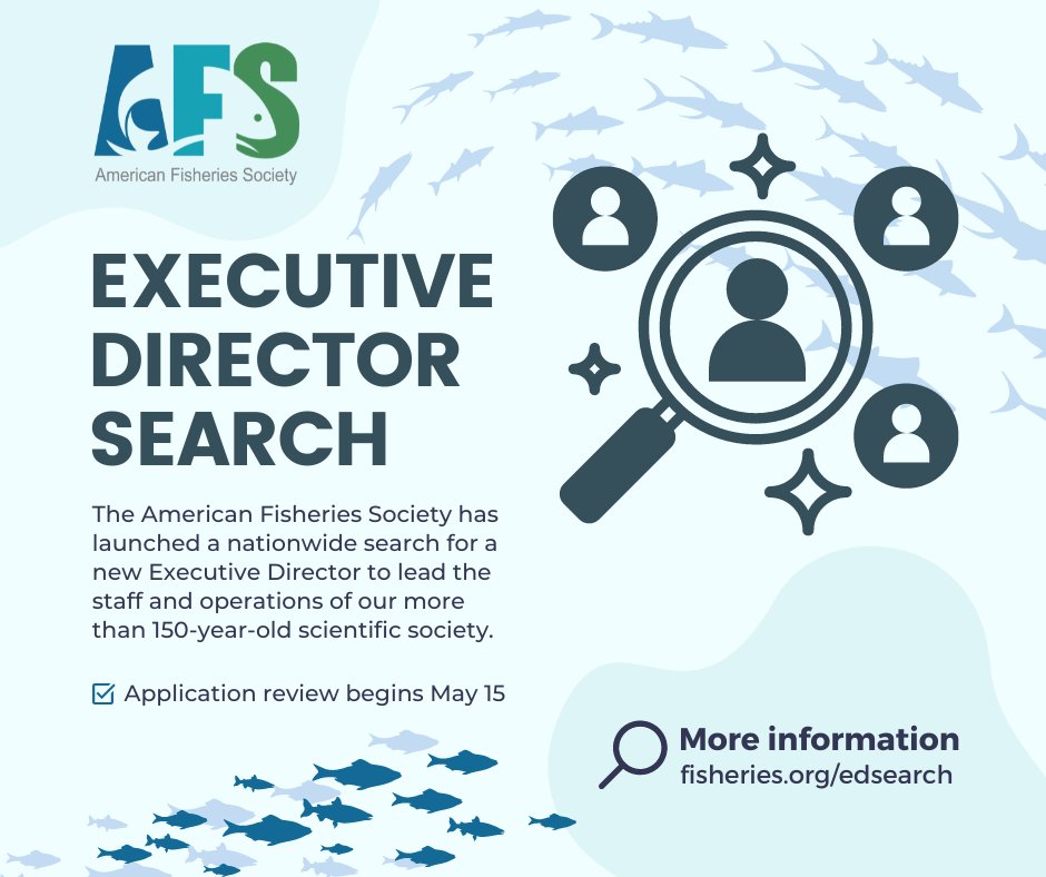 After over 10 years at the helm, AFS Executive Director Doug Austen has announced his retirement this year. AFS has launched a nationwide search for a new Executive Director to lead our operations and the Search Committee is now accepting applications: fisheries.org/edsearch