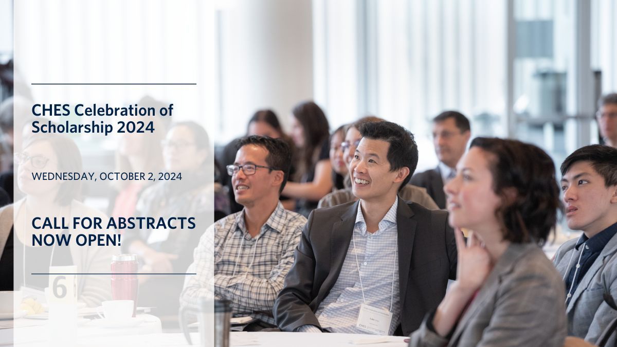 Be a part of #CHESDay2024 and submit your abstracts! Call for abstracts for oral and poster presentations are now OPEN! Submission deadline is June 28 at 11:59 PM PST. Learn more here: buff.ly/2y1MUJQ