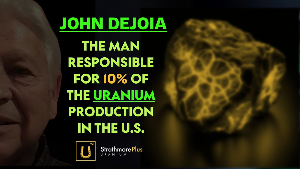 ProvenProbable's tweet photo. Watch Here: John Dejoia of Strathmore Plus Uranium shares the best kept secret to explore and mine uranium: https://t.co/dQeDq9ENGq #uranium #cleanenergy #suu #strathmoreplus #investing #investingnews #investingopportunities #juniormining #u308 https://t.co/1sKjGHlr6D