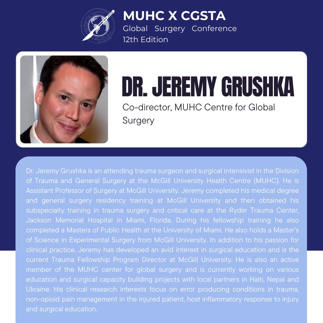 MUHC Global Surgery Conference tweet media