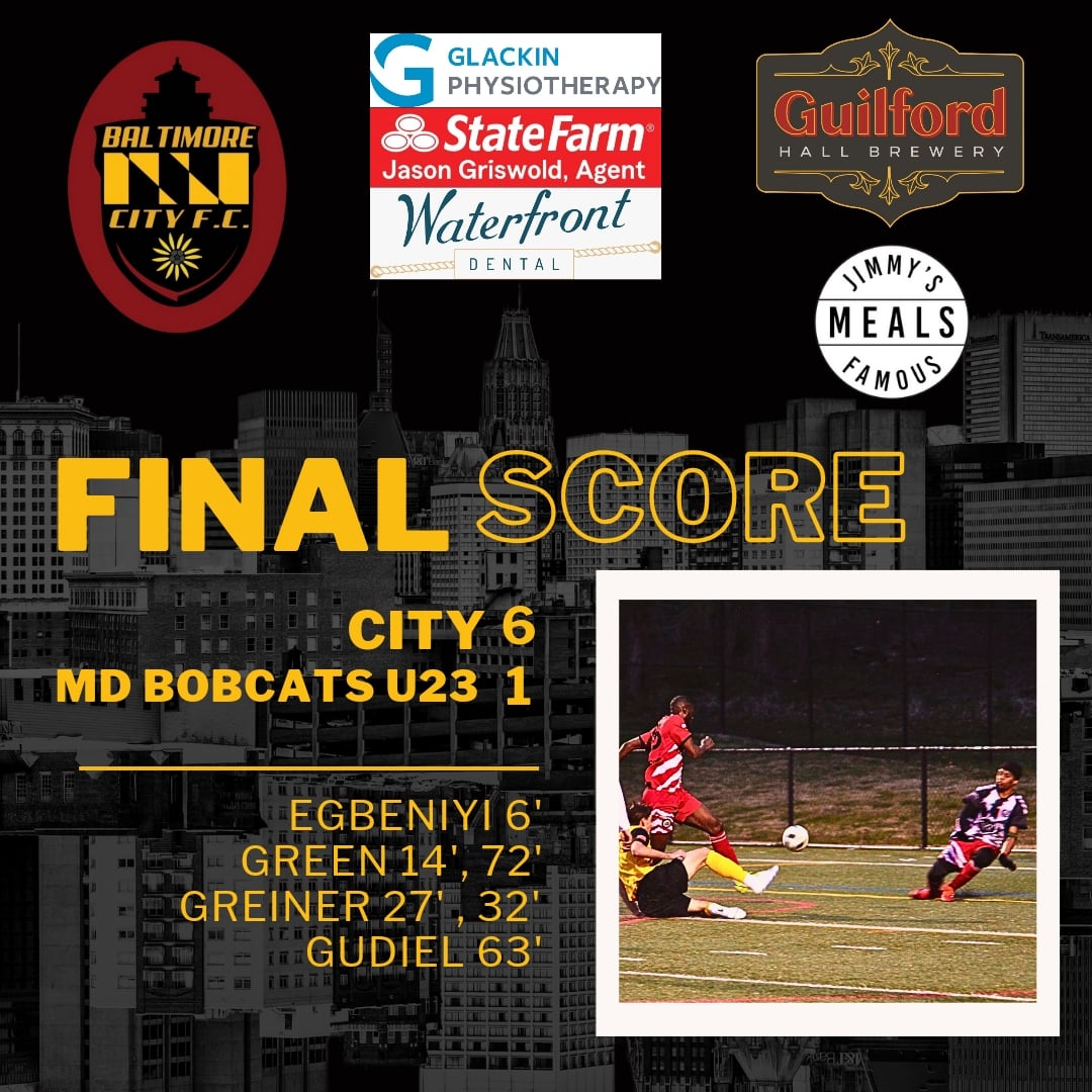 A very comprehensive @EPSLsoccer debut for Baltimore City. Across the field a complete performance. Here's to many more. #charmcitysoccercity #bcfc23 #baltimoresoccer #soccerbaltimore #marylandsoccer #soccermaryland #dmvsoccer #soccerdmv