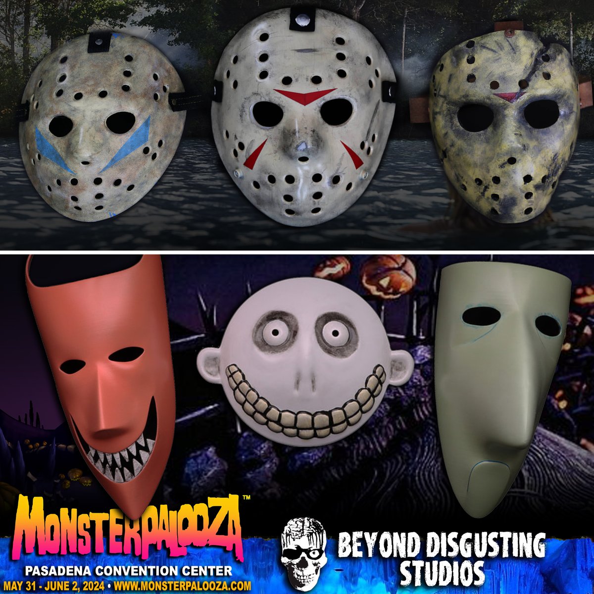 BEYOND DISGUSTING STUDIOS specializes in various types of #FX work ranging from #creation of #replica #props & #masks, to #costuming, #painting, & more! BEYOND DISGUSTING STUDIOS will be at #MONSTERPALOOZA this May 31-June 2! Tickets are available now! ➨ eventbrite.com/e/monsterpaloo…