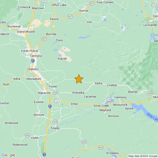 PRELIM Earthquake: M3.1, 22.2 km SE from Centralia, WA at 2024/04/02 14:20 PDT pnsn.org/event/61985927 Did You Feel It?: zpr.io/RggE7HLDZncV