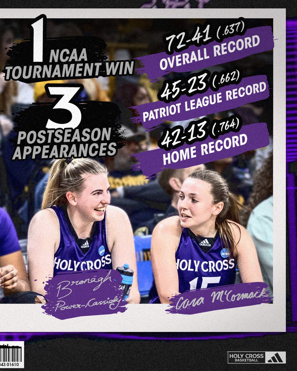 'One of the all-time great senior classes in the history of Holy Cross women's basketball' - @CoachMagarityHC #GoCrossGo | #MarchMadness