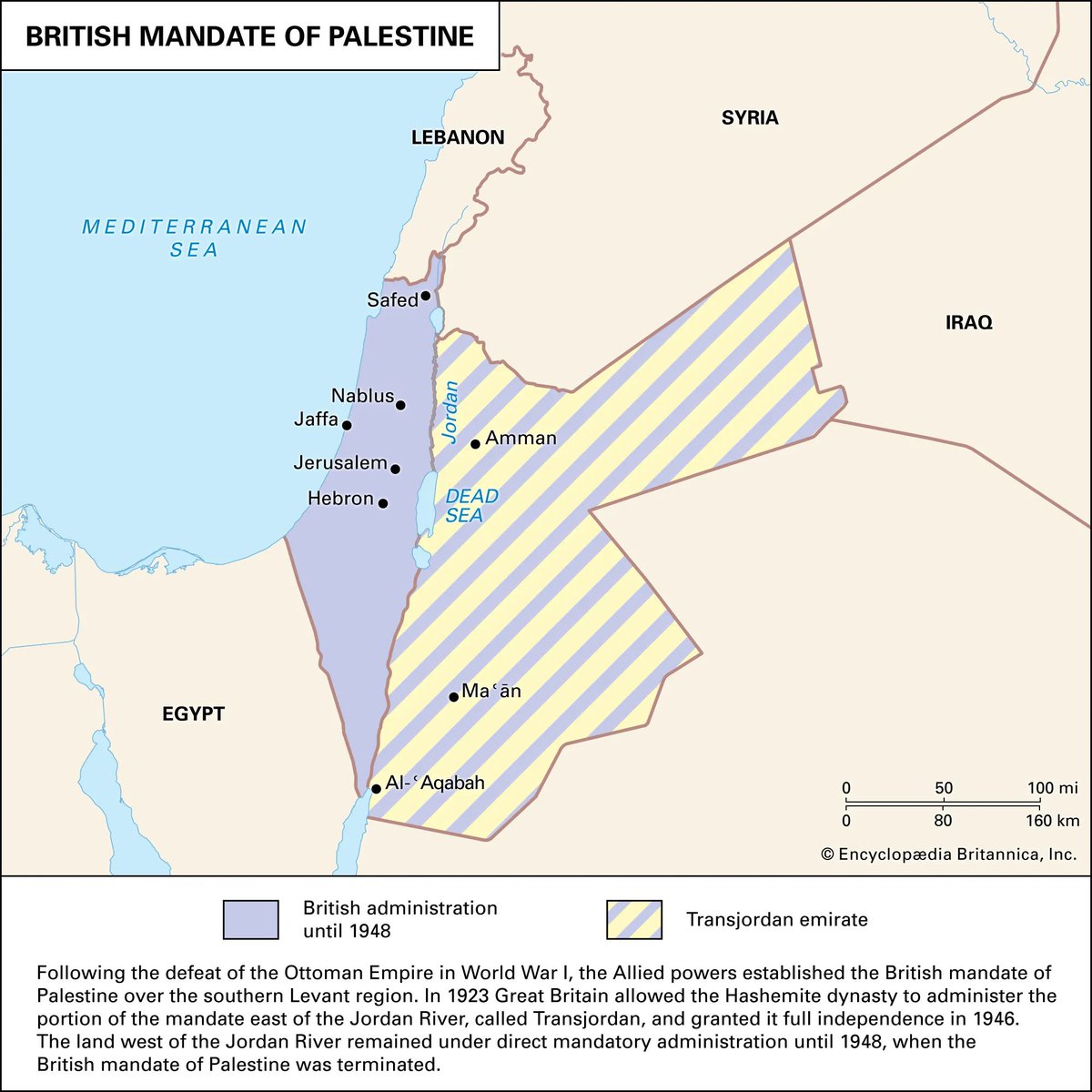 @JohnJuanSean @CynicalPublius @Steve46B @JamesGimpel Also, Transjordan (Hashemite kingdom) was given more of the land when the British Mandate ended...so, after Jordan accepted thousands of Pa-lie-stinian refugees in 1967, they repaid their hosts by trying to overthrow the monarchy and take over Jordan.