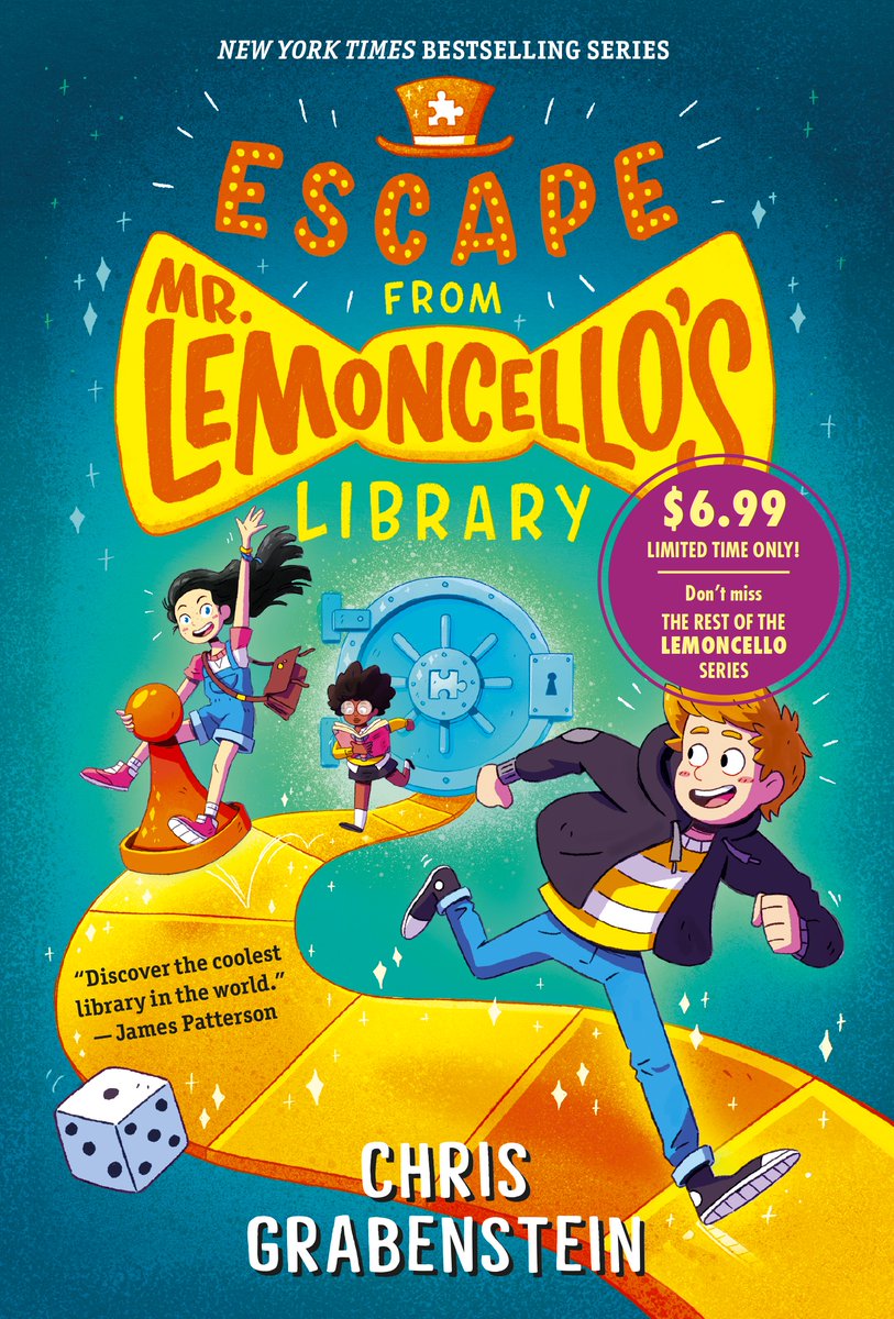 To help you get ready for MR. LEMONCELLO'S FANTABULOUS FINALE (coming 11-5-24), @randomhousekids has marked down the price for the book that started it all. ESCAPE FROM MR. LEMONCELLO'S LIBRARY is on sale right now for $6.99. penguinrandomhouse.com/books/216860/e…