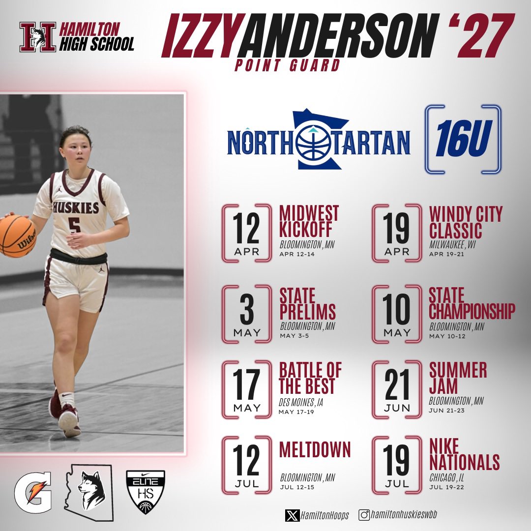 Catch ‘27 Izzy Anderson on her AAU Summer Circuit.