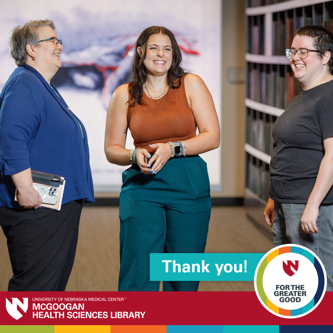 Thank you all for your generous support of @UNMCLibrary and Wigton Heritage Center during #ForTheGreaterGood! @UNMCFund #ThankfulThursday #WeAreUNMC