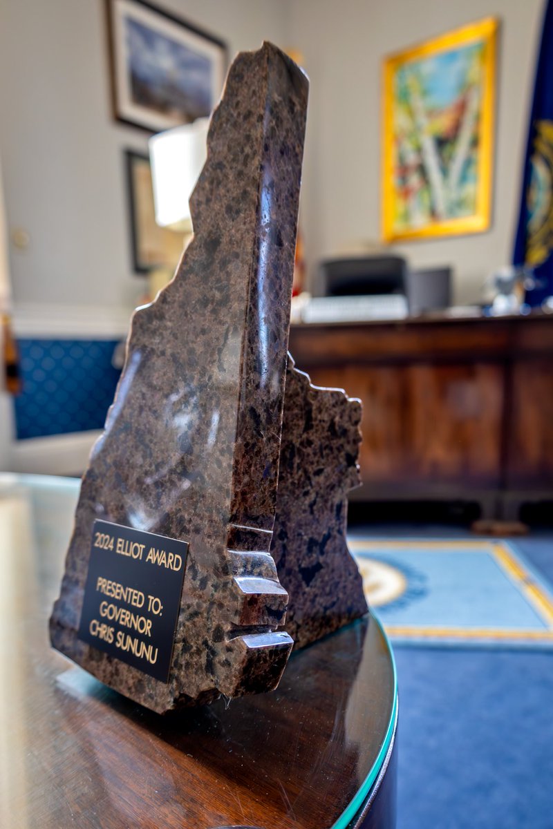 GovChrisSununu's tweet photo. Elliot Perry is one heck of a kid. After he was born, he spent 121 days in the hospital at @DHChildrens. Now he’s raised hundreds of thousands to give back to NH communities building ADA compliant playgrounds.

Proud to know Elliot and honored to receive the 2024 Elliot Award! https://t.co/kLd7Z5cHF8
