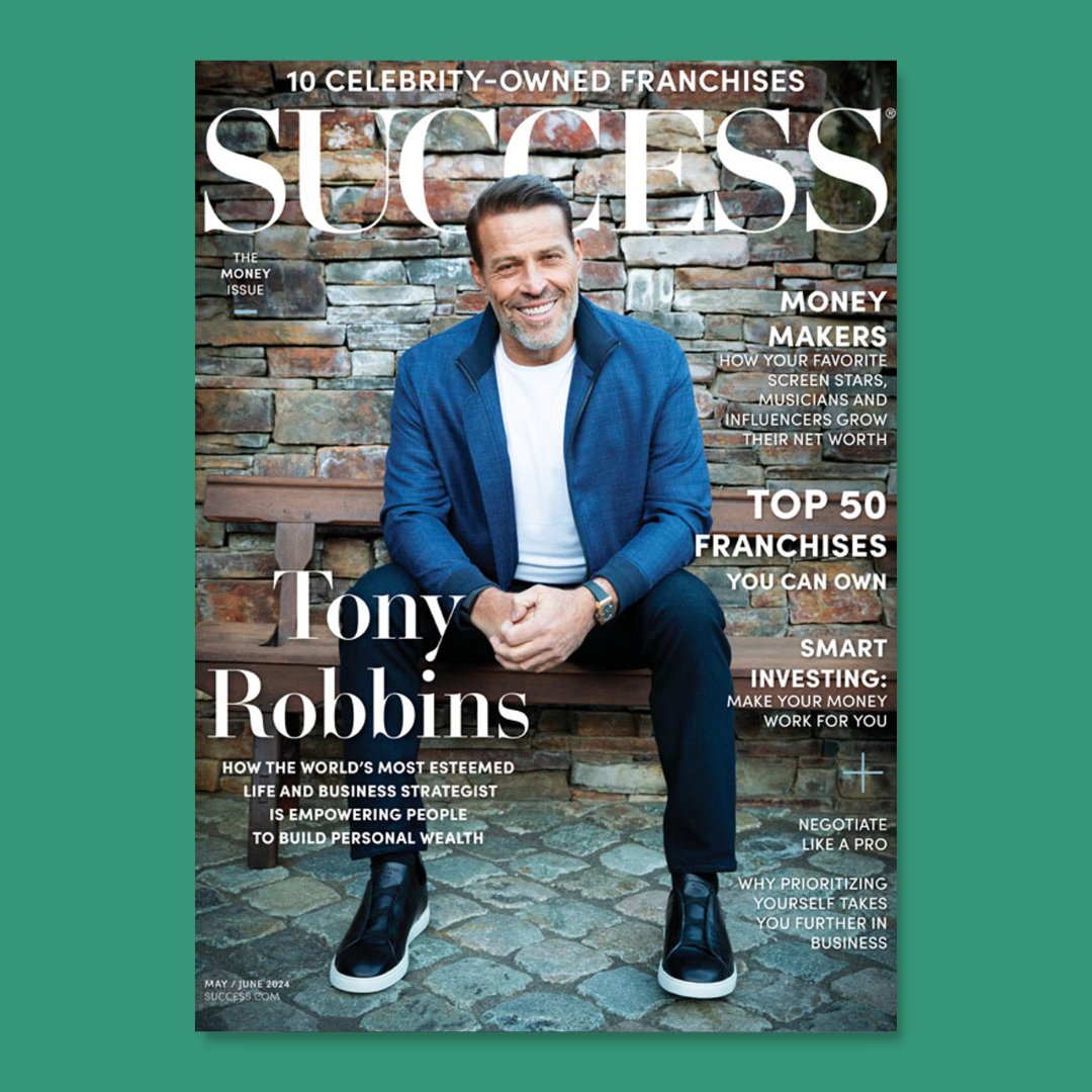 The May/June 2024 #money issue of SUCCESS magazine is here! Shift your mindset and build personal wealth with methods from the world's most esteemed life and business strategist @TonyRobbins . Subscribe today for instant digital access or grab a copy at a newsstand near you!