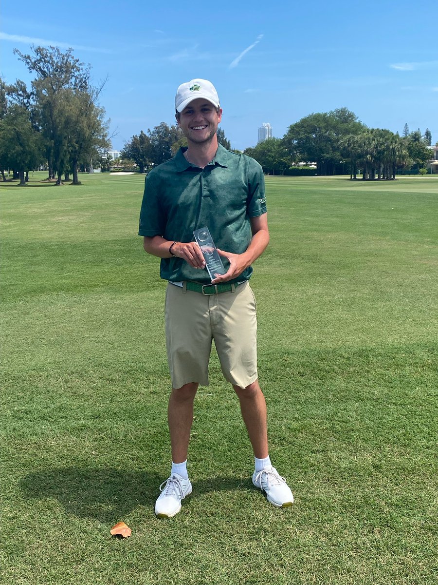 <a href="/alex_heck_7/">Alex Heck</a> wins Battle of the Shores in Miami. 66-69-68 (-10). Winding up his career this spring at St. Leo! This guy is a great example of big heart, smart player who can get it in the hole! Congrats Big Al!!! <a href="/thelegendsgc1/">The Legends GC</a> <a href="/DamonDickey1/">Damon Dickey</a> <a href="/ReidBDavidson/">Reid Davidson</a>