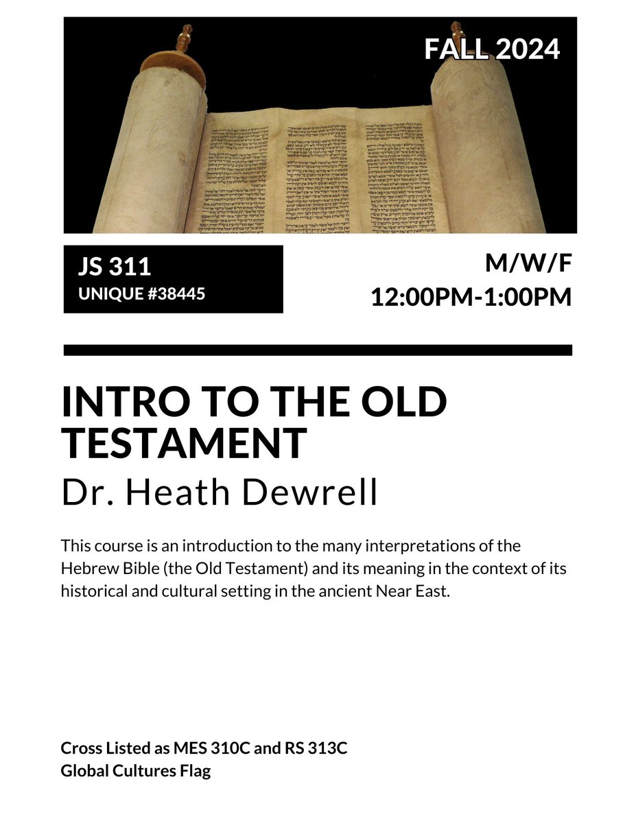 Check out the upcoming Jewish Studies courses for Fall Semester 2024