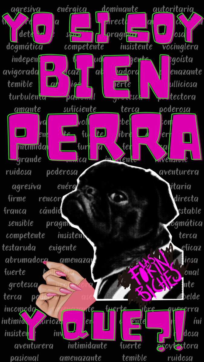 Y tu? Que tan #perra eres? 
#Punk #MujeresEnRevolucion #SiSonLasFormas #Perrisima