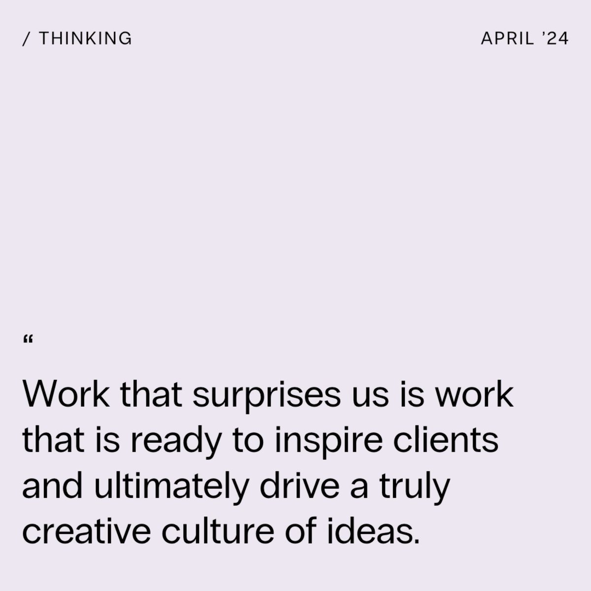 Rare. Hard-earned. Personal. Surprise is the dynamic emotion that drives the work we create with our clients. Read on to learn how: bit.ly/3PO94ro