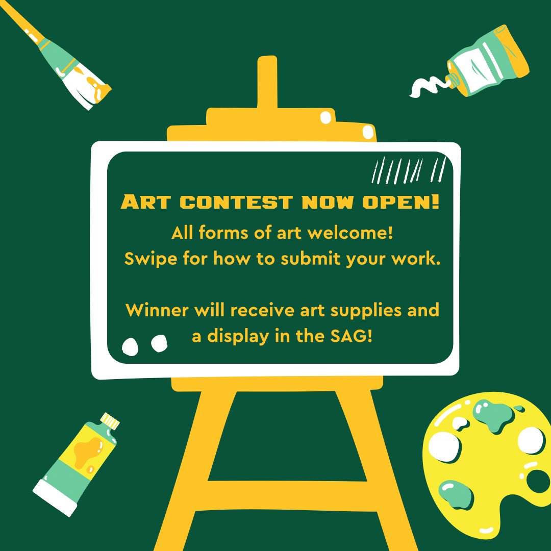 ASNMU's tweet photo. The ASNMU art contest for April is on! Swipe for details on submitting your work. 

The deadline for art work to be submitted is April 21st at 11:59pm, winner to be announced April 30th.

Good luck and have fun, ‘Cats!

#shareNMU #beNorthern https://t.co/dFaS0z7gkv