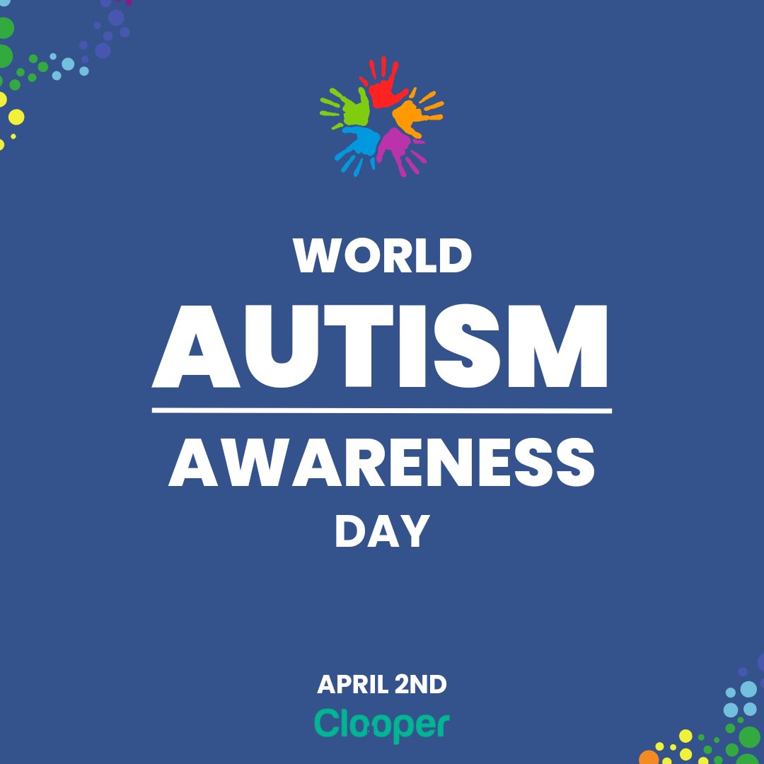 Happy World Autism Awareness Day! At Clooper, we are supporting World #AutismAcceptanceWeek because we believe in a diverse & inclusive workplace. Yet only 29% of autistic people are in any kind of employment. Check out @autism bit.ly/43KdXHV #WAAW24 #inclusion