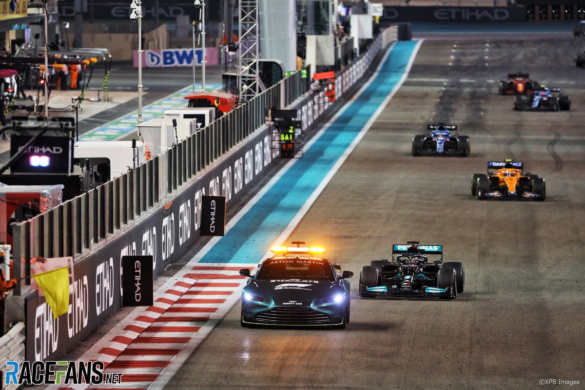 Never seen anything like it before. The #AbuDhabiScandal has to be one of the most blatant examples of sport manipulation. Rules were reinvented on the 2nd to last lap for the express purpose of helping Max Verstappen to win. The day #F1 became #WWE. #F1xed