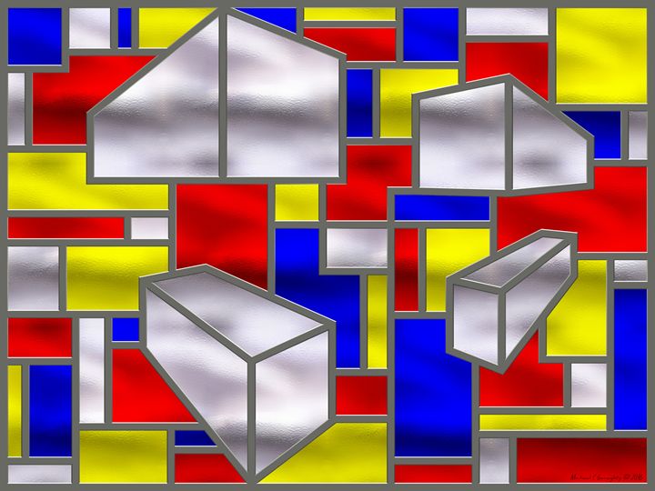 Orion20036's tweet photo. Art of the Day: "Mondrian Influenced Stained Glass 2". Buy at: https://t.co/iypQdaoSlt https://t.co/LXJM2QUmhy