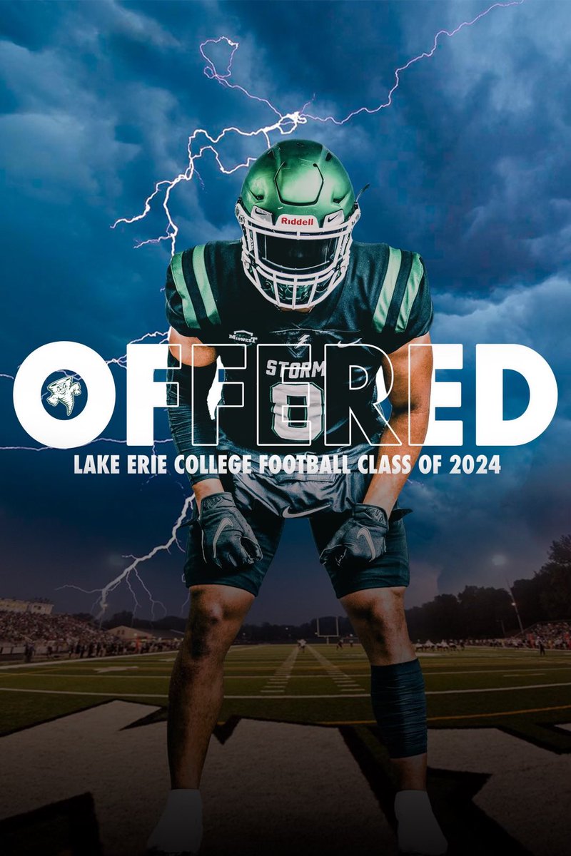 Blessed to receive an d2 offer from @LakeErieFB can’t wait to get to work!!🌪️🌪️ @CoachBelluccia @MM_CoachMonson