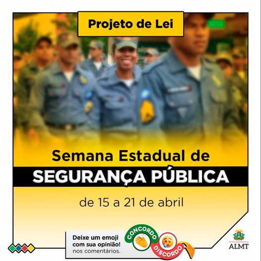 assembleiamt's tweet image. Reconhecendo a importância vital dos profissionais que dedicam suas vidas à proteção da sociedade, o projeto de lei nº 158/2024 propõe a instituição da Semana Estadual de Segurança Pública em Mato Grosso. 👮‍♂️👮‍♀️

#ALMT #ProjetoDeLei #SegurançaPública #MatoGrosso #Valorização