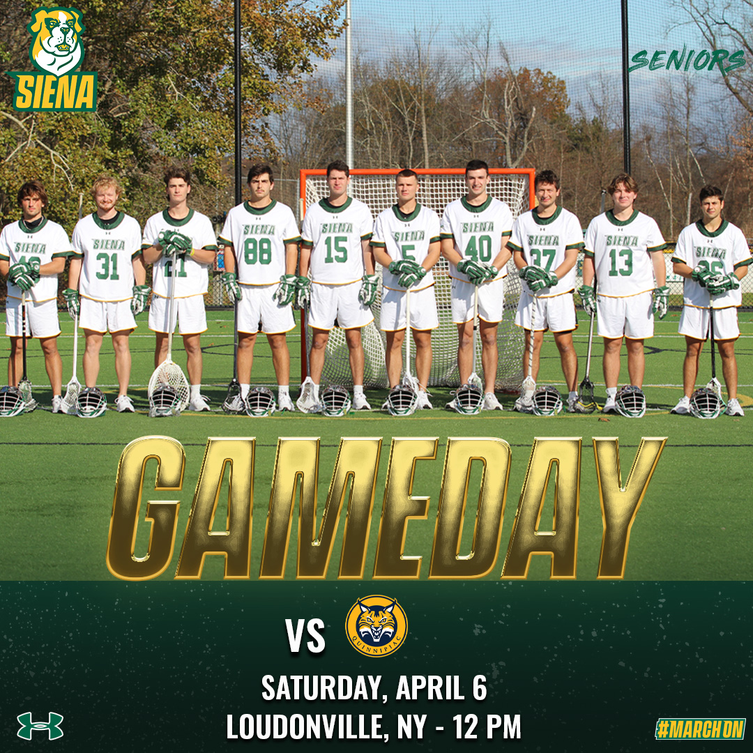 🥍 NOW!

@SienaLacrosse 🆚 Quinnipiac

📍 Loudonville, NY
🏟️ Hickey Field
📺 rb.gy/76oeqv
📊 rb.gy/002fwg

FOLLOW @SienaLacrosse on 'X' for live updates

#MarchOn