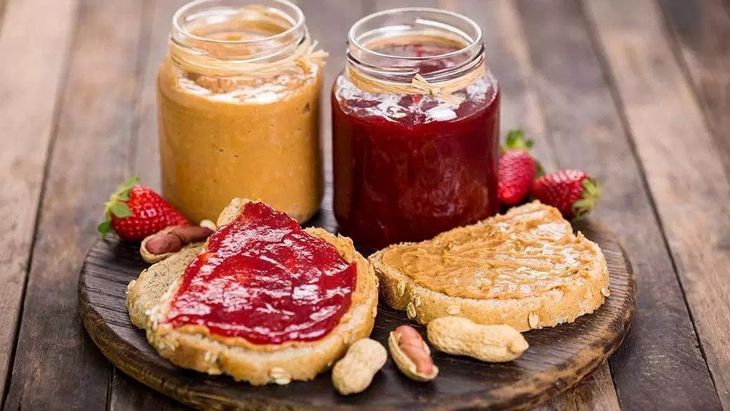 Today is Peanut Butter and Jelly day. What is your favorite jelly 🍓🍇🍑to pair with peanut butter? 
#claytons #pbj #strawberry #grape #ofallonmo #bestrestaurantsinstl #dineinrestaurant
