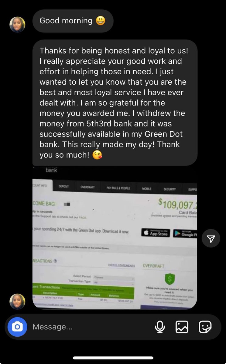 Good news from one of our beneficiaries! 

Hear what Mrs. TACHELLE said about her grant. She was happy to receive it into the bank we provided for her and was able to transfer it to her own bank. She was surprised because she initially thought it was a scam.#cfdagrant #USA