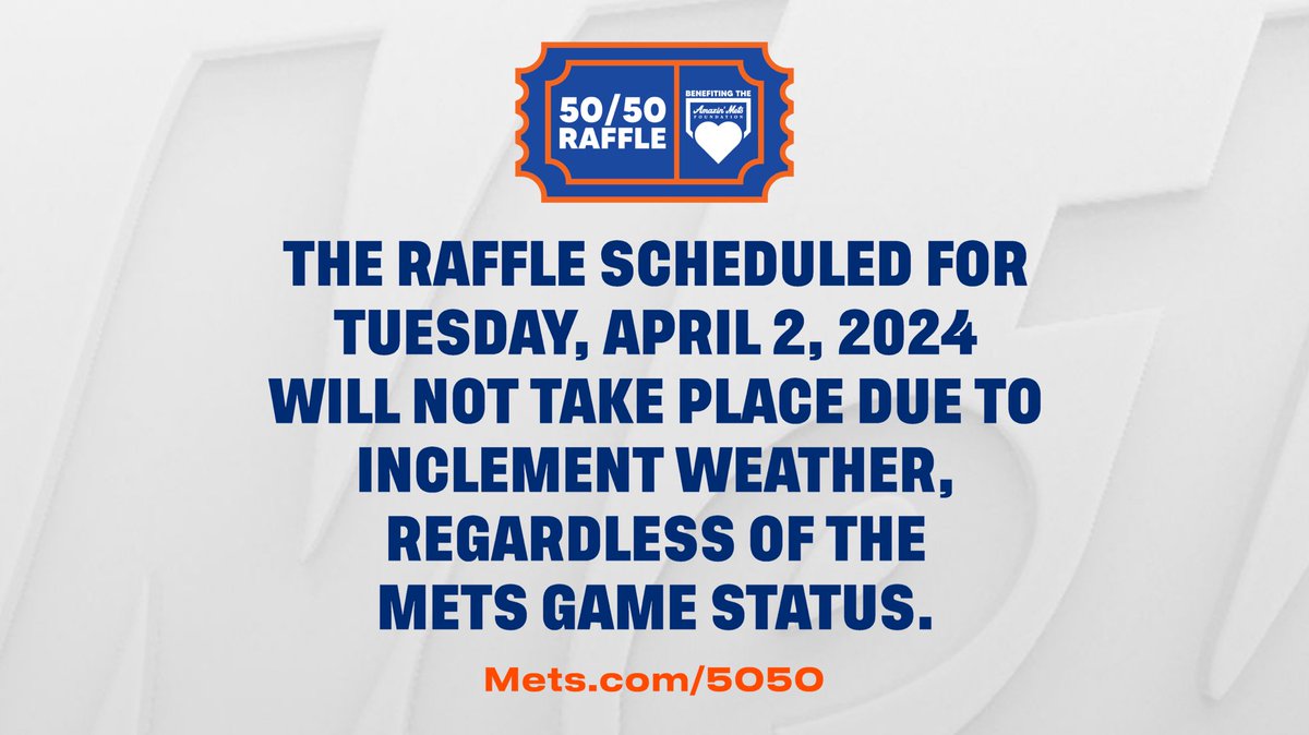 An update on tonight’s 50/50 Raffle: