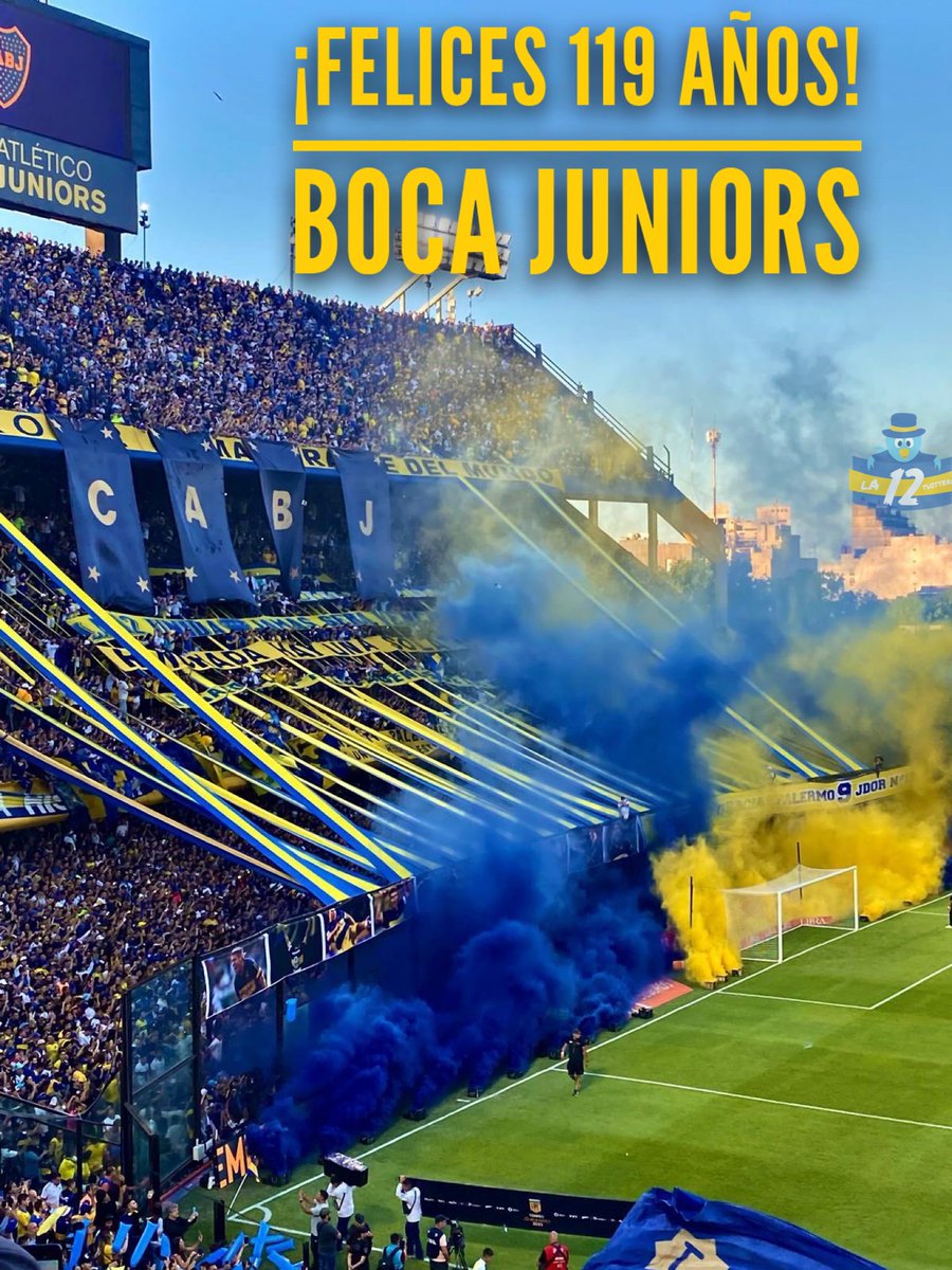 la12tuittera's tweet photo. UN AMOR PARA TODA LA VIDA 😍💙💛💙 

🎂🥂 ¡Felicidades Boca Juniors! https://t.co/3sR50l2CiG