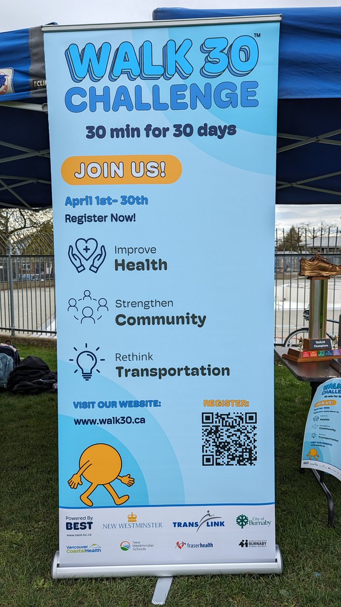 #Walk30 kickoff at Moody Park in #NewWest this morning tinyurl.com/46t3uj37 It's not too late to join! It's free, it's fun, and oh yes, there are prizes. walk30.ca