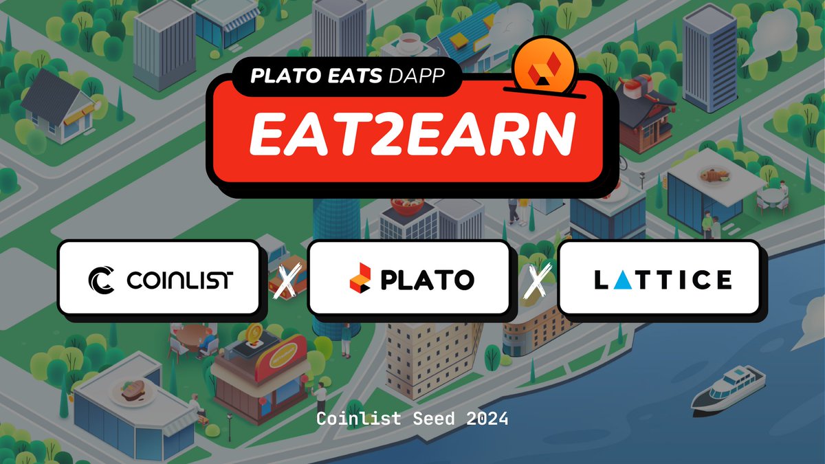 foodies_xyz's tweet image. @Plato2Earn is thrilled to be part of the @CoinList Seed Spring 2024 batch! 
Big thanks to the @lattice_fund team for joining us in our mission to bring Eat 2 Earn mainstream. 🚀🍽️ 
Together, we're setting the table for the future of dining. 
#CoinList #LatticeFund #PlatoEats