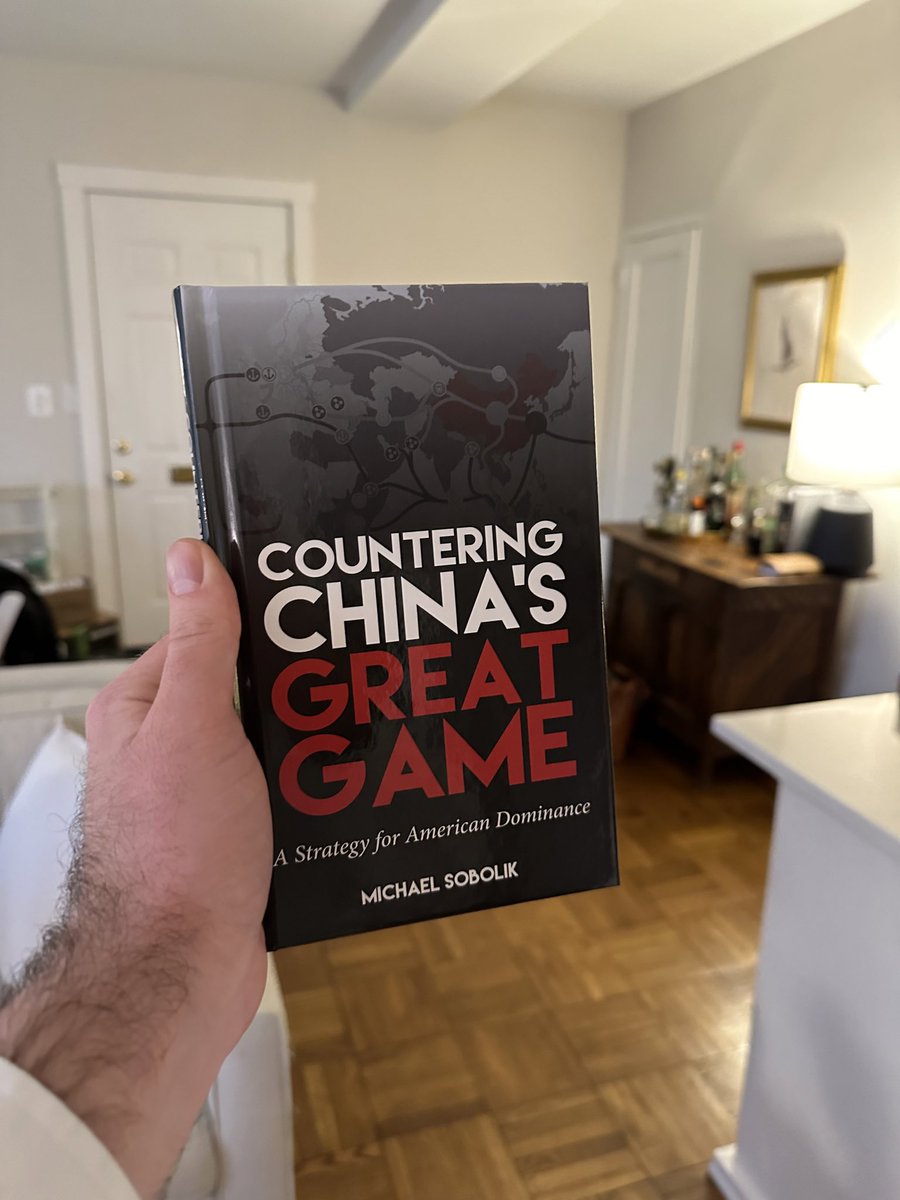 Wow. Worked so hard on this book. Holding it in my hands is something else. “Countering China’s Great Game: A Strategy for American Dominance” Available everywhere on April 15th