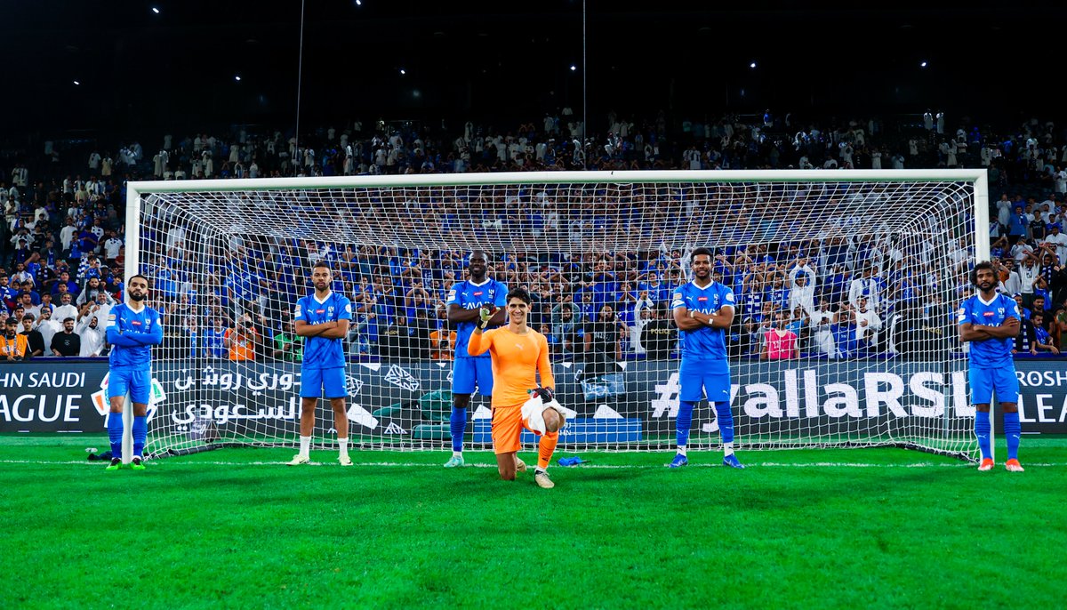 Al Hilal's blue wall with another clean sheet! 🧱🛡️ #yallaRSL