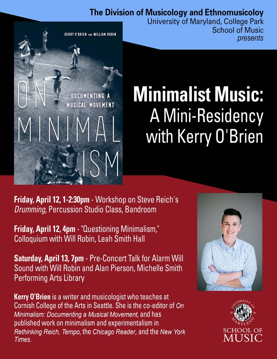 DC folks, @terpsmusic has some cool minimalism/On Minimalism stuff coming up at @TerpsMusic featuring Kerry O'Brien!!