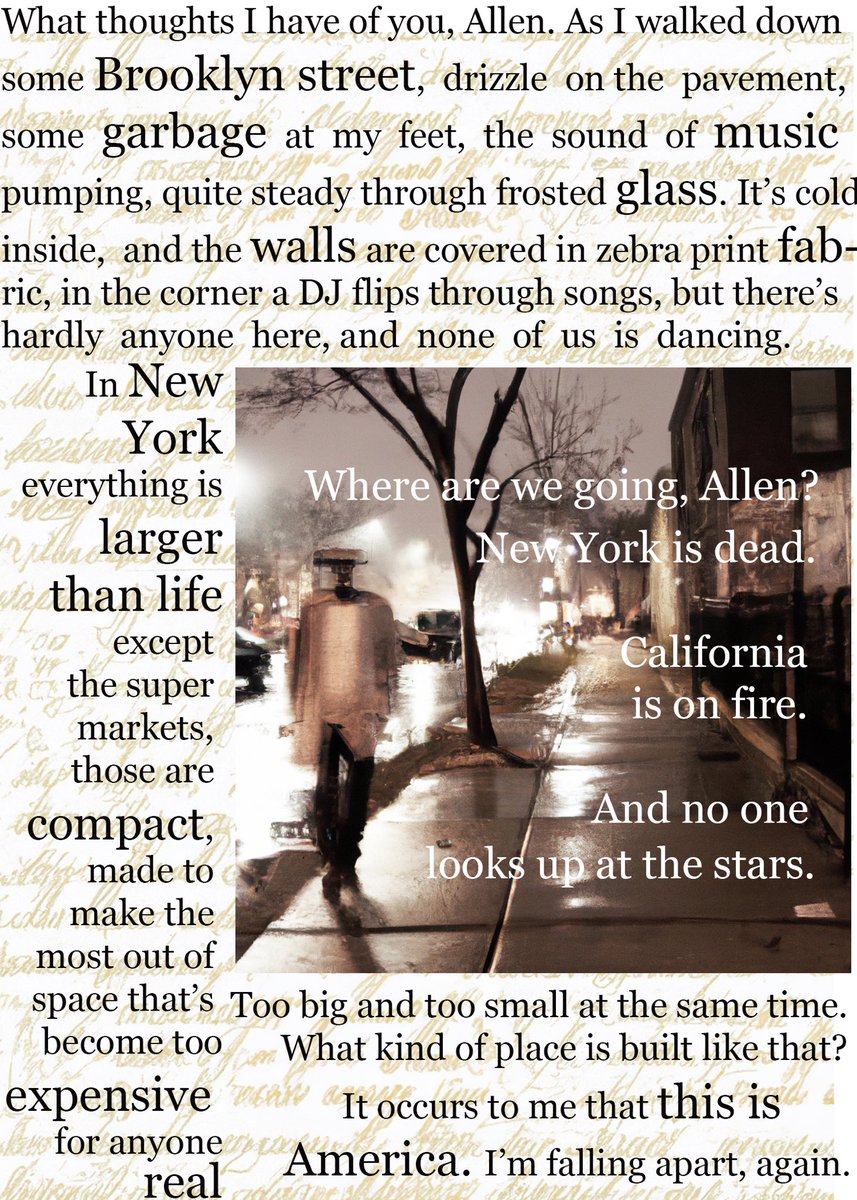 I am incredibly humbled to have my poem “A Leather Bar in Bushwick” exhibited at @lumestudios_ during @NFT_NYC Thank you @sashastiles for inviting me to contribute to the amazing anthology “After Ginsberg” and to everyone at @theVERSEverse for making this possible. A big thank