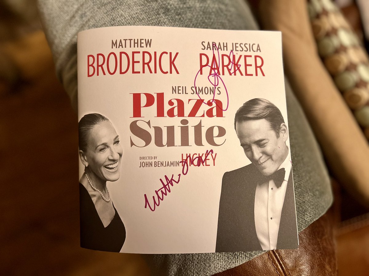 glenchevannes's tweet photo. What a treat & a privilege to see Sarah Jessica Parker & Matthew Broderick on the London stage in #PlazaSuite at @SavoyTheatreLdn last night. Both are brilliant actors who give amazing performances. They were incredibly humble at the stage door too 🙏❤️ https://t.co/gVYhxsSFGA