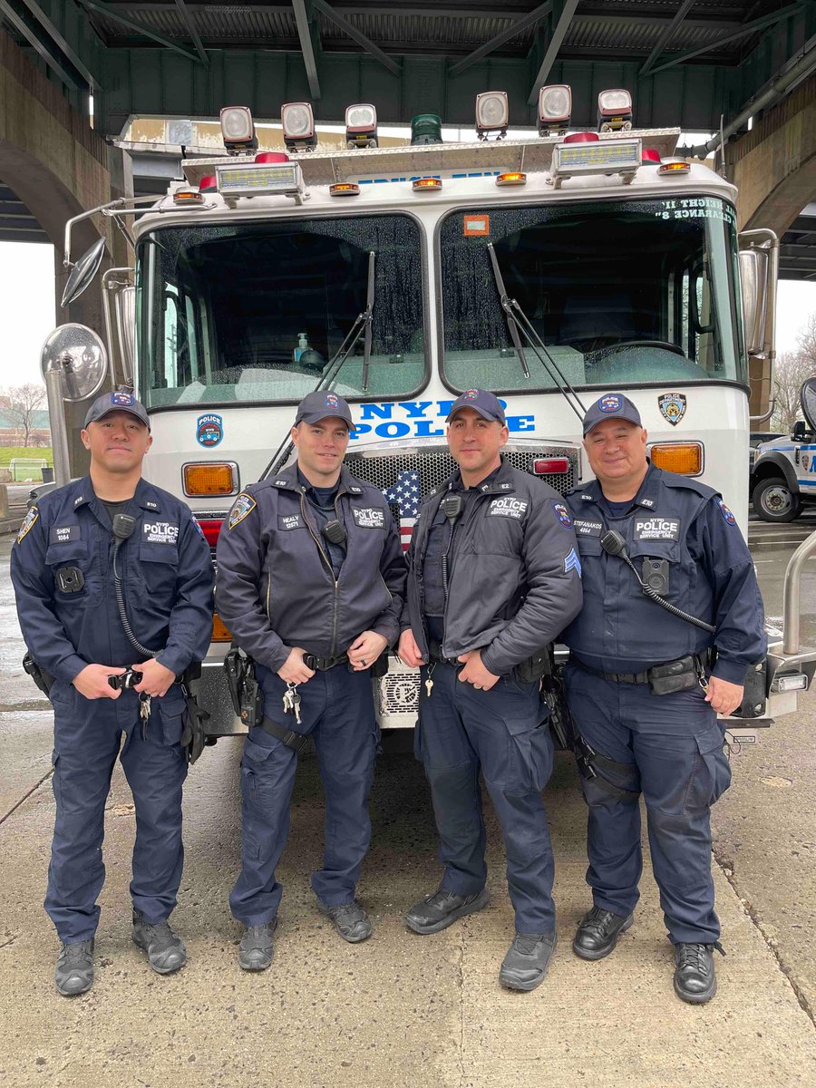 Yesterday, high above a Queens residential building, a distraught man was threatening to jump off a fire escape. Thanks to these highly-trained @NYPDSpecialops officers, they were able to coax the individual down to safety, ensuring he received the necessary medical treatment.