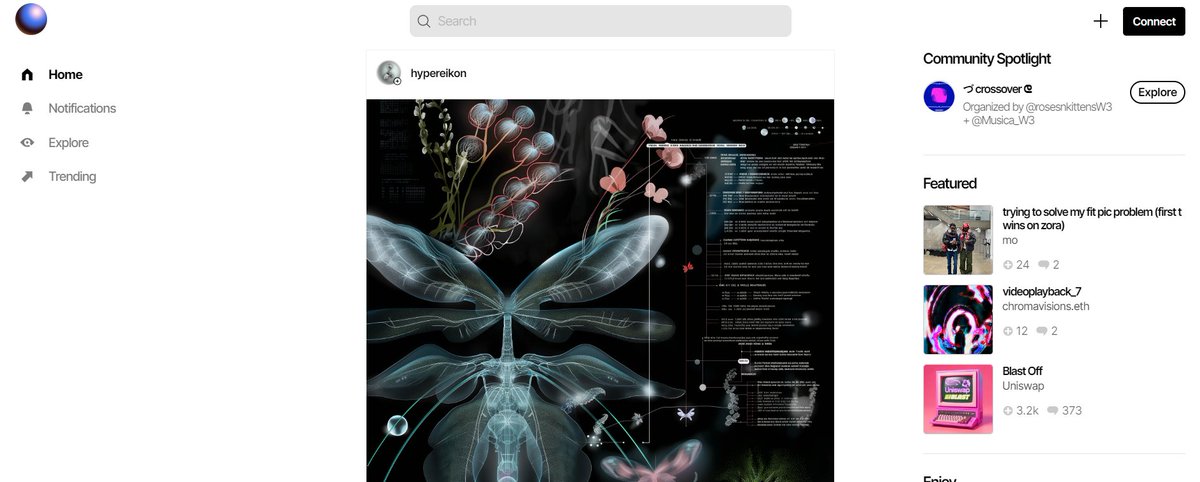 Musica_W3's tweet photo. Gm !📢 TENEMOS NOTICIAS!

Estamos en el spotlight de @ourZORA con nuestro drop colectivo : " Crossover ",  junto a la comunidad de artistas visuales @rosesnkittensW3  💜🔵

Pueden creerlo? Es nuestro primer spotilight! 
Felicitaciones comunidad!!

Thank you!! https://t.co/ZQdDIrYfD4