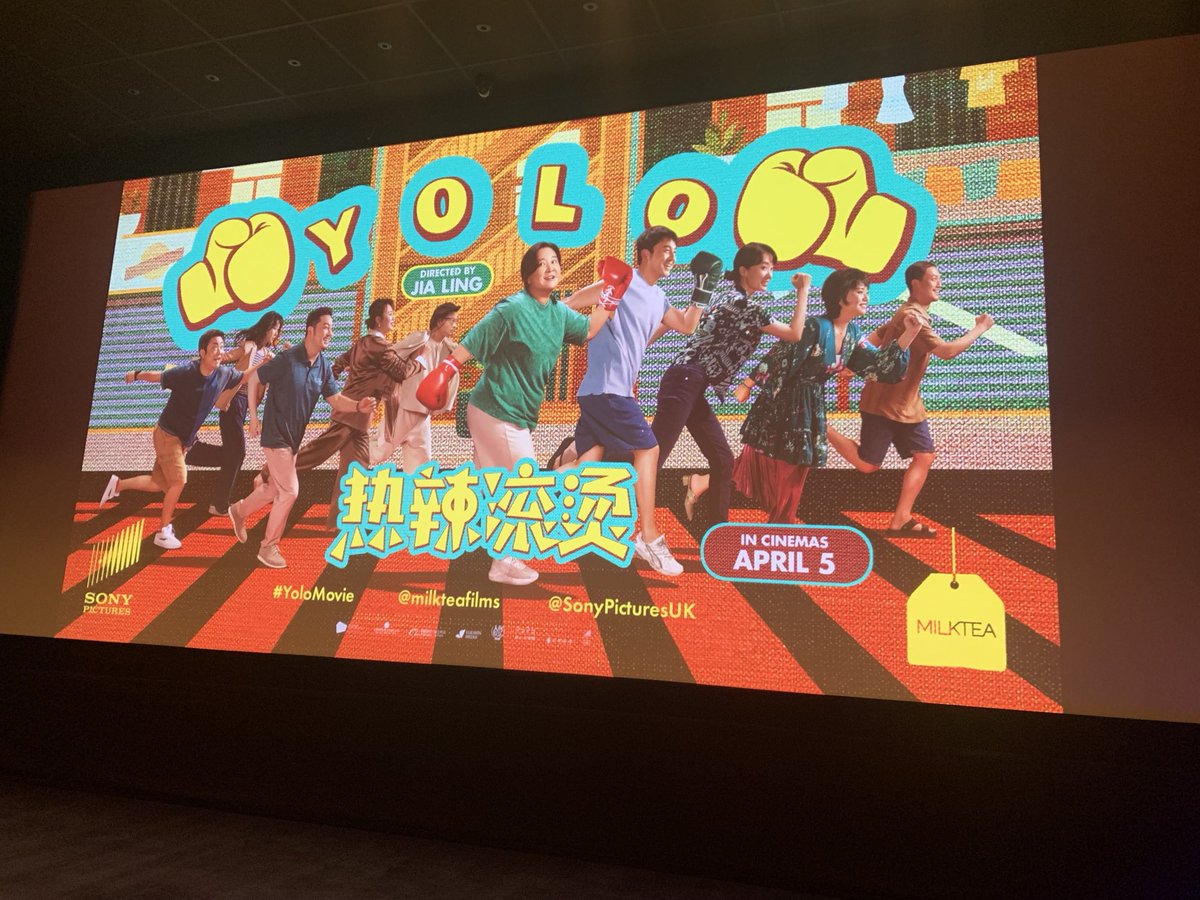#Yolo out in the cinemas on the 5th. It’s funny, moving and a gem of a movie. Go see! Fun fact - it’s the second highest grossing film in 2024: #femmalefilmmakersmashingit Thank you for a fab screening ⁦@wearemilktea⁩ ⁦⁦@SonyPicturesUK⁩