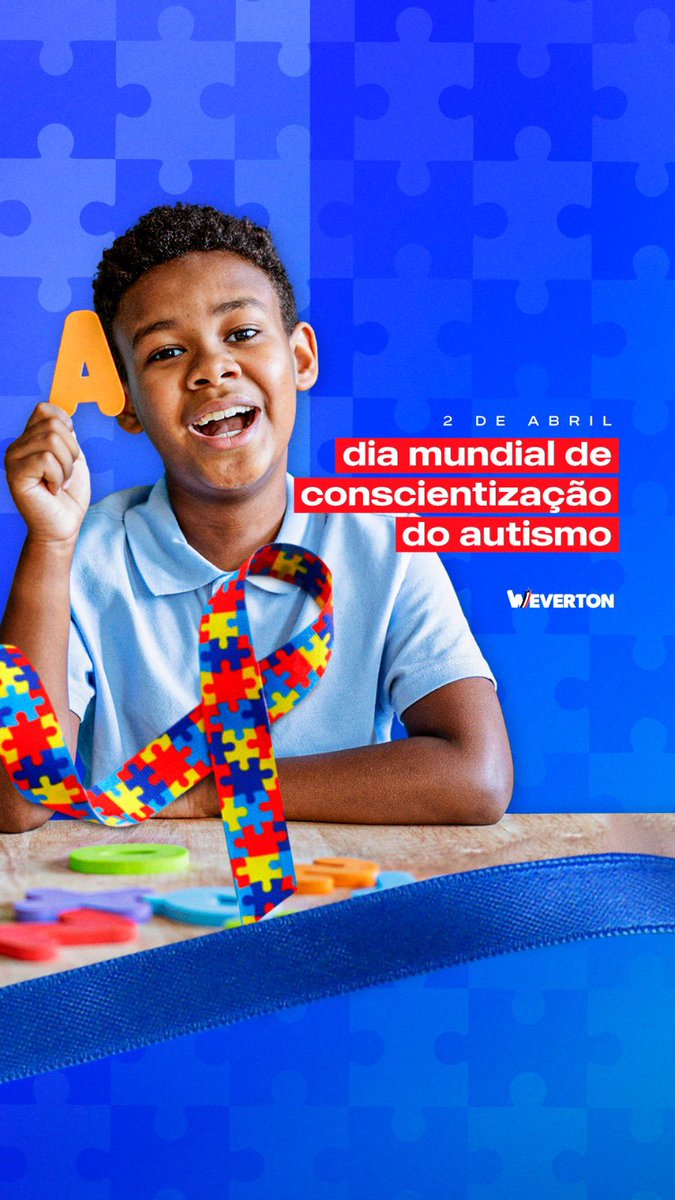 Hoje é o Dia Mundial de Conscientização do Autismo. Uma data importante para refletirmos sobre a importância da inclusão. Com compreensão e respeito, vamos construir uma sociedade mais justa e igualitária.