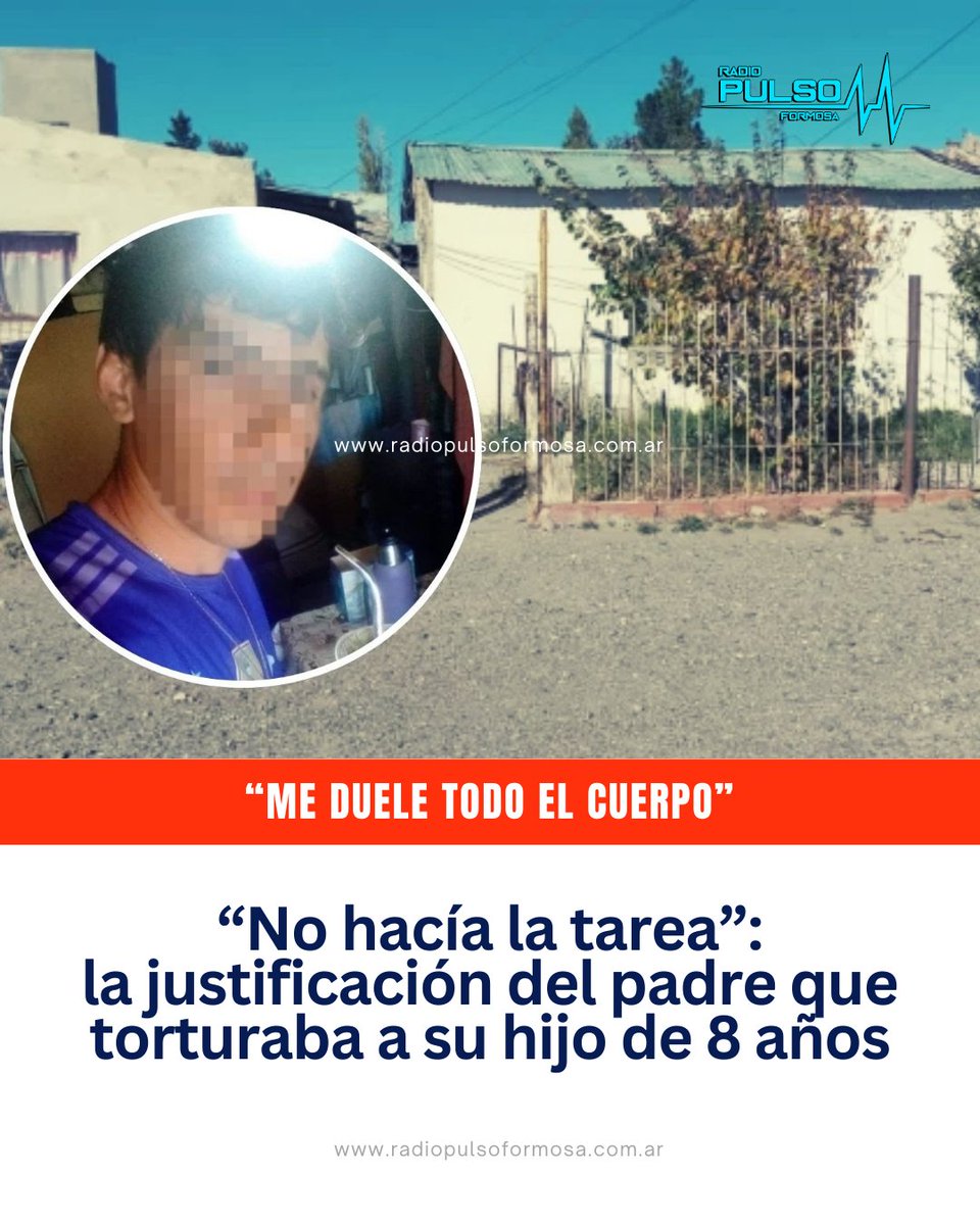 🔴 Un hombre de 26 años fue detenido en las últimas horas luego de que la Policía encontrara a su hijo de 8 años en extremas condiciones de abandono y maltrato en su vivienda. 

💔 “Me duele todo el cuerpo”, le dijo el chiquito a los médicos cuando lo revisaron.