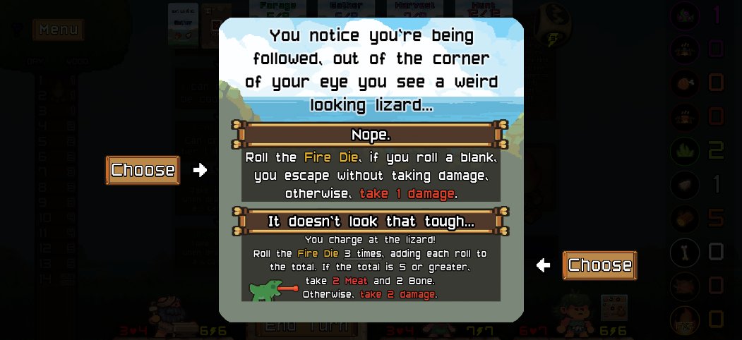 What are you gonna do!? 
You gonna fight that Lizard? 🦎
You gonna NOPE out? 🚫
#indiedev #boardgame #gamedev