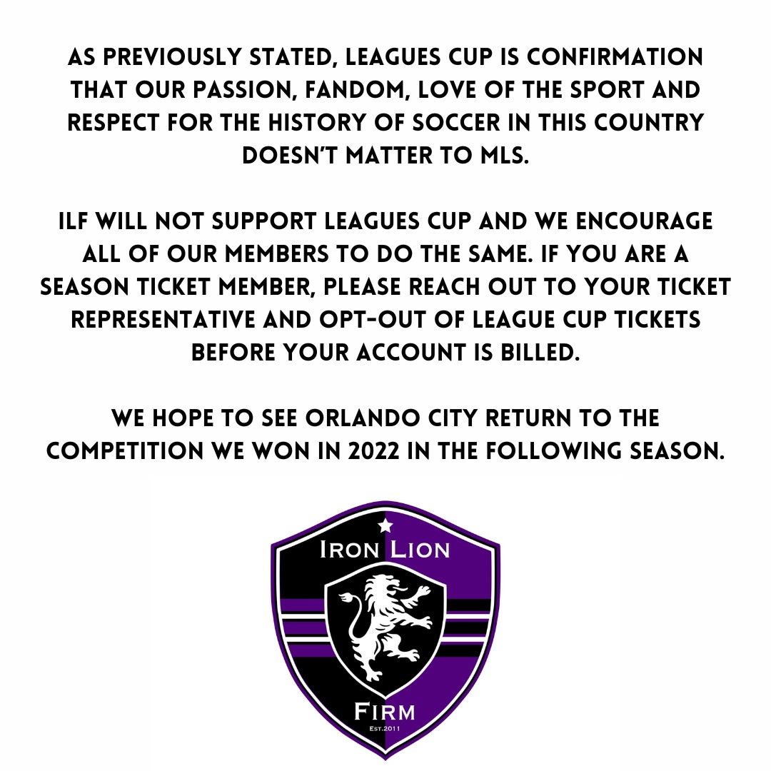 Statement on Leagues Cup.