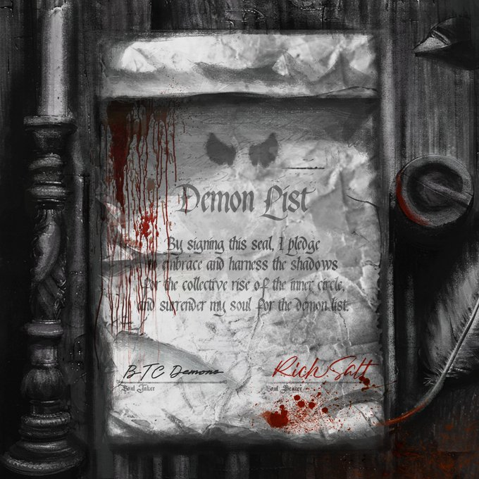Rich_Salt's tweet photo. I have just been added to the #DemonList 👿👀
Will you be next? @btcdemons
#Bitcoin
#Risewiththedemons https://t.co/zlYcos15MU