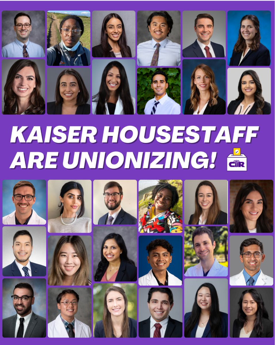 I am proud to support the dedicated residents and fellows of @kpnorcal who are unionizing with @cirseiu. These healthcare professionals work tirelessly to care for their patients. A seat at the table will help ensure they can continue serving our community for years to come.