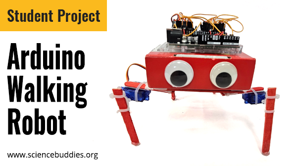 Build an Arduino Walking Robot! Use servo motors, Arduino, & craft materials to build a walking quadruped robot. The challenge? Program the movement of the joints for the best gait! sbgo.org/walkingrobotar… #robotics #scienceteacher #RoboticsWeek #RoboWeek