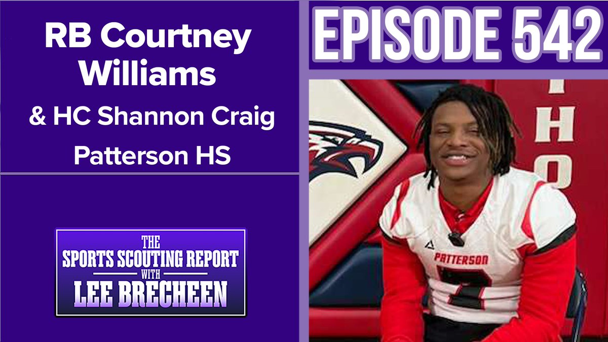 Check out this episode of the Sports Scouting Report with Lee Brecheen! Episode 542 Courtney Williams & HC Shannon Craig Patterson HS @LeeBrecheen youtube.com/watch?v=61qqfc…