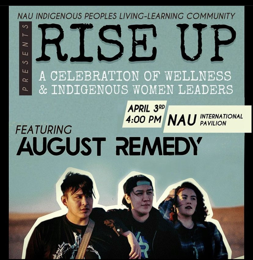 The Indigenous People’s Learning Community invites you to a special performance by alternative rock band, August Remedy 🎸🎶 🗓 April 3rd, 4pm 📍 International Pavilion #CampusHappenings