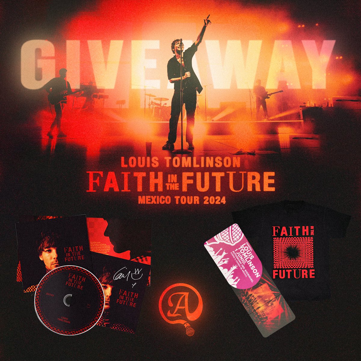 🔺 GIVEAWAY Louis Tomlinson 🔻

🎫 Premios = Boleto General para el concierto de #LouisTomlinson en CDMX el 1 de Junio en la Curva 4 del Autódromo Hermanos Rodríguez + CD Firmado + 1 Playera Faith in the Future 🎫

MECÁNICA:
1. Seguirme <a href="/ailoviutl/">Ángel Rey 👑</a>
2. Dar Like y RT a este Tweet
3.